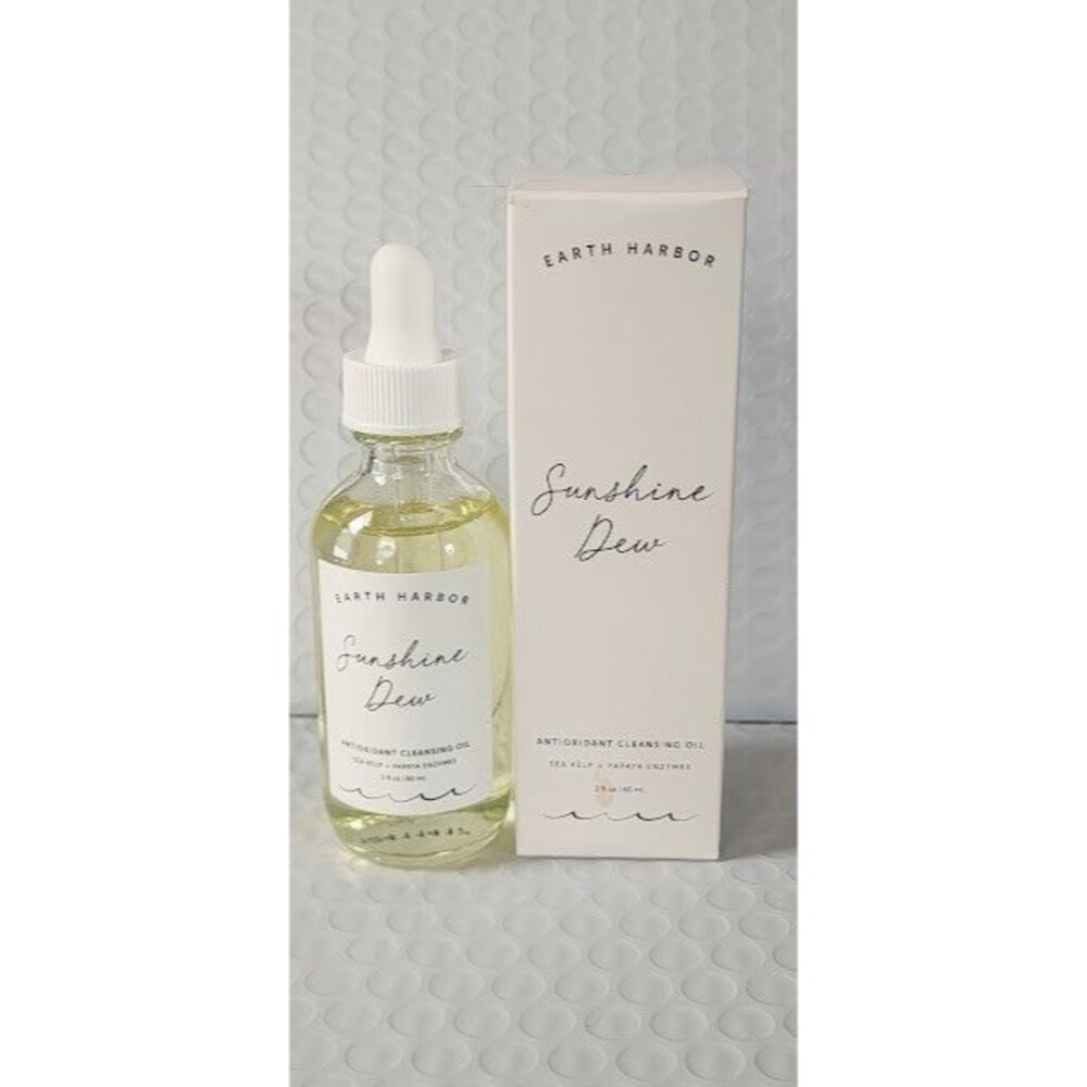 Earth Harbor Sunshine Dew Antioxident Cleansing Oil 2oz Daily Makeup Remover NIB